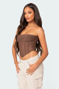 Evangeline Sheer Mesh Corset