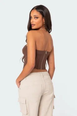 Evangeline Sheer Mesh Corset