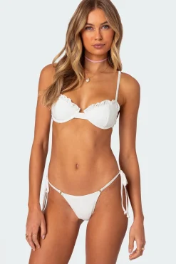 Eyelet Cupped Bikini Top