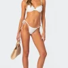 Eyelet String Bikini Bottom