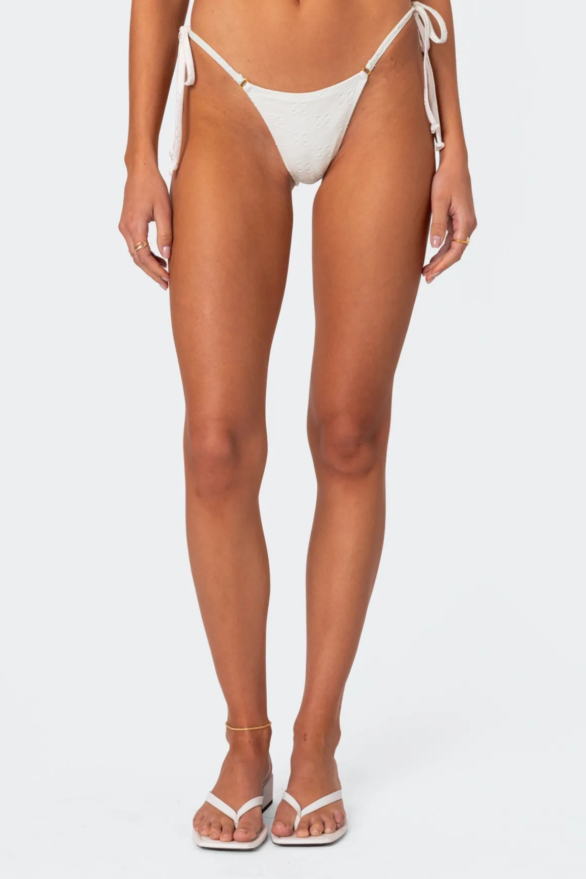 Eyelet String Bikini Bottom