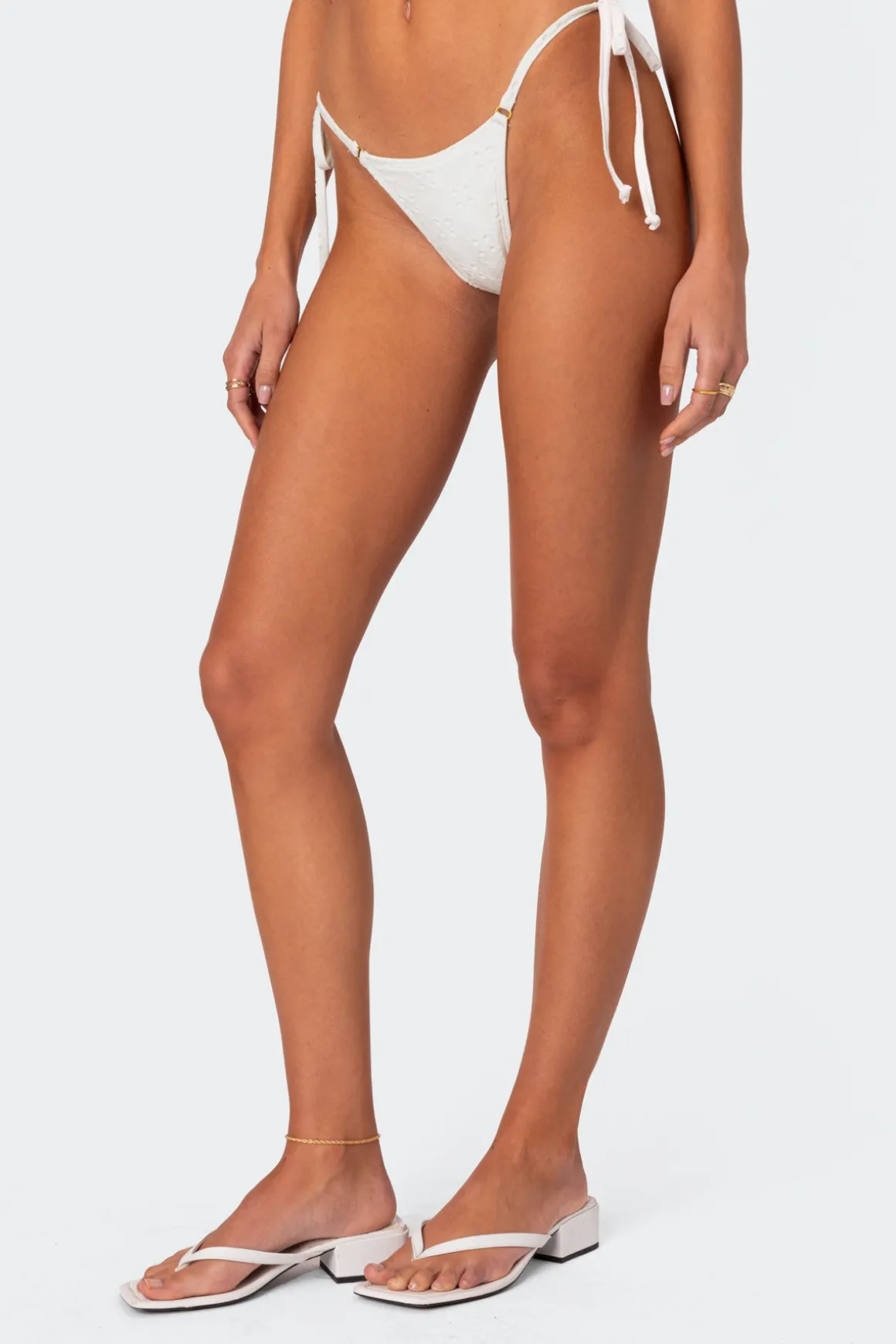 Eyelet String Bikini Bottom