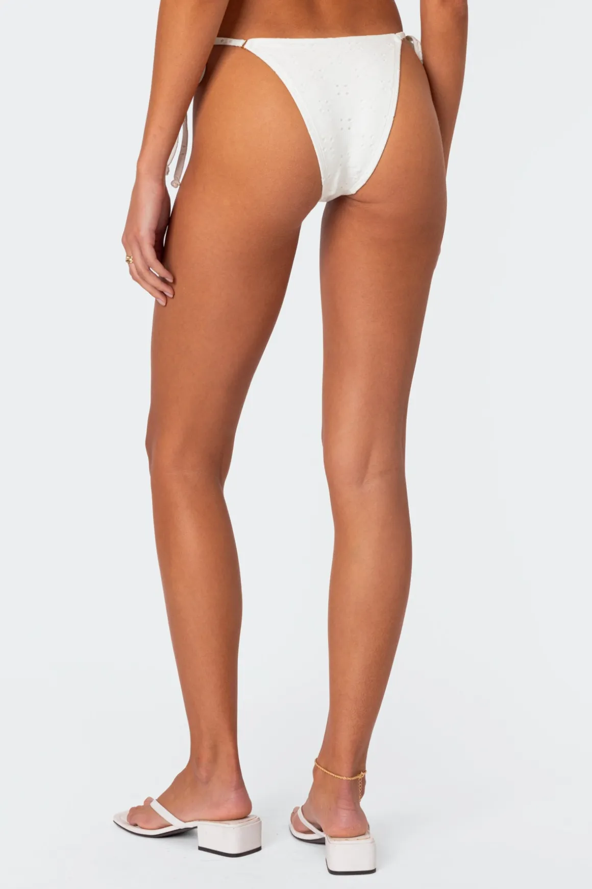 Eyelet String Bikini Bottom