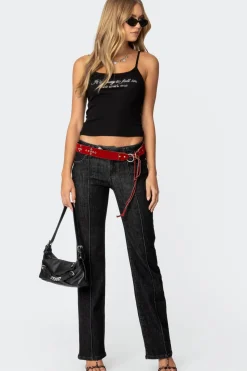 Fall In Love Rhinestone Tank Top