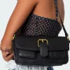 Faux Leather Buckle Bag