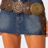Faux Leather Western Disc Belt