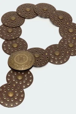 Faux Leather Western Disc Belt