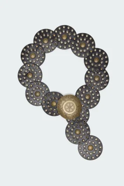Faux Leather Western Disc Belt