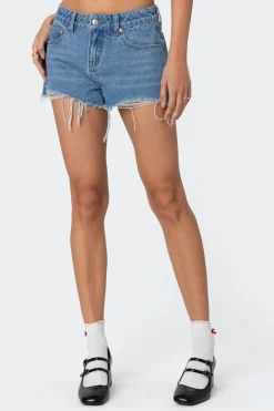 Fern Mid Rise Denim Shorts