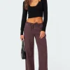 Fernanda Low Rise Straight Leg Jeans