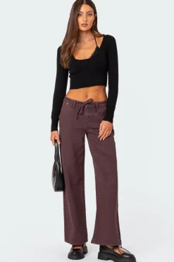 Fernanda Low Rise Straight Leg Jeans