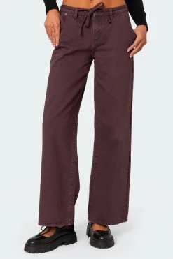 Fernanda Low Rise Straight Leg Jeans