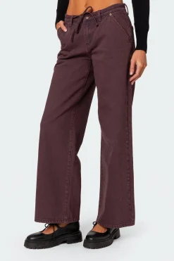 Fernanda Low Rise Straight Leg Jeans