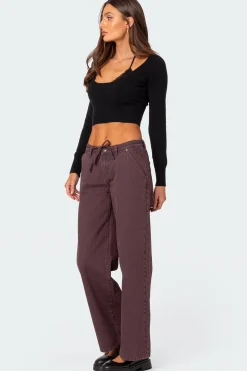 Fernanda Low Rise Straight Leg Jeans