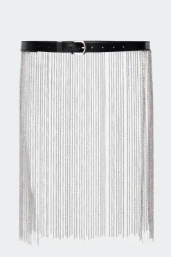 Festival Chain Faux Leather Belt
