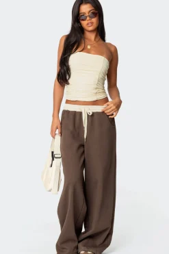 Fifi Gathered Strapless Top