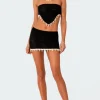 Fiji Crochet Low Rise Mini Skirt