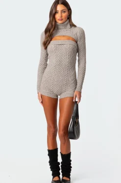 Finnley Two Piece Cable Knit Romper