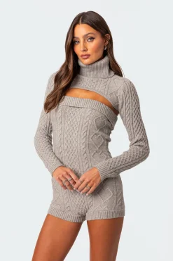 Finnley Two Piece Cable Knit Romper