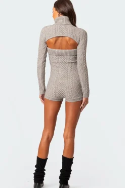 Finnley Two Piece Cable Knit Romper