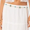 Flower Beaded Woven Belt