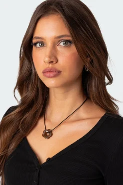 Flower Girl Cord Necklace