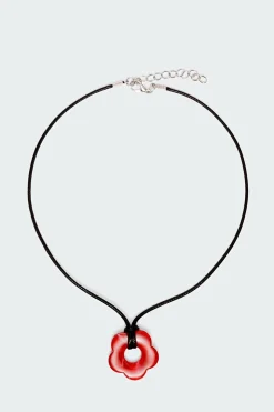 Flower Girl Cord Necklace