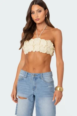 Flower Girl Crochet Crop Top