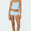 Follow Ur Heart Printed Micro Shorts