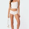 Follow Ur Heart Printed Micro Shorts