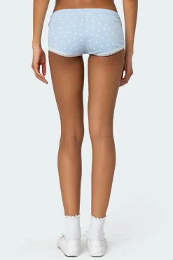 Follow Ur Heart Printed Micro Shorts