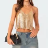 Forever Chainmail Open Back Top