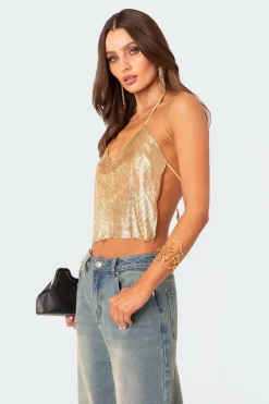 Forever Chainmail Open Back Top