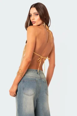 Forever Chainmail Open Back Top