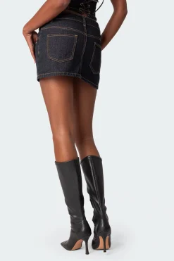 Foster Washed Denim Mini Skirt