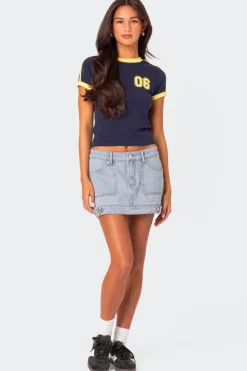 Foxx Denim Mini Skirt