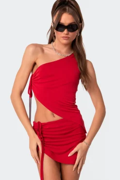 Frankie Asymmetric Drawstring Top