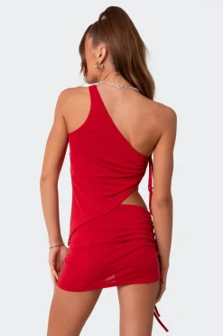 Frankie Asymmetric Drawstring Top