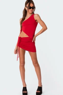 Frankie Drawstring Mini Skirt
