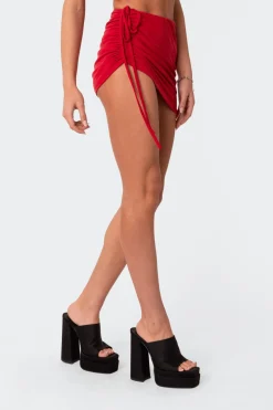 Frankie Drawstring Mini Skirt