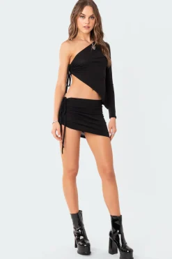 Frankie Drawstring Mini Skirt