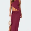 Frankie Drawstring Slit Maxi Skirt