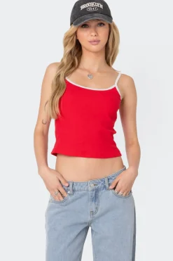 Franky Ribbed Contrast Tank Top