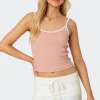 Franky Ribbed Contrast Tank Top
