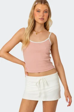 Franky Ribbed Contrast Tank Top
