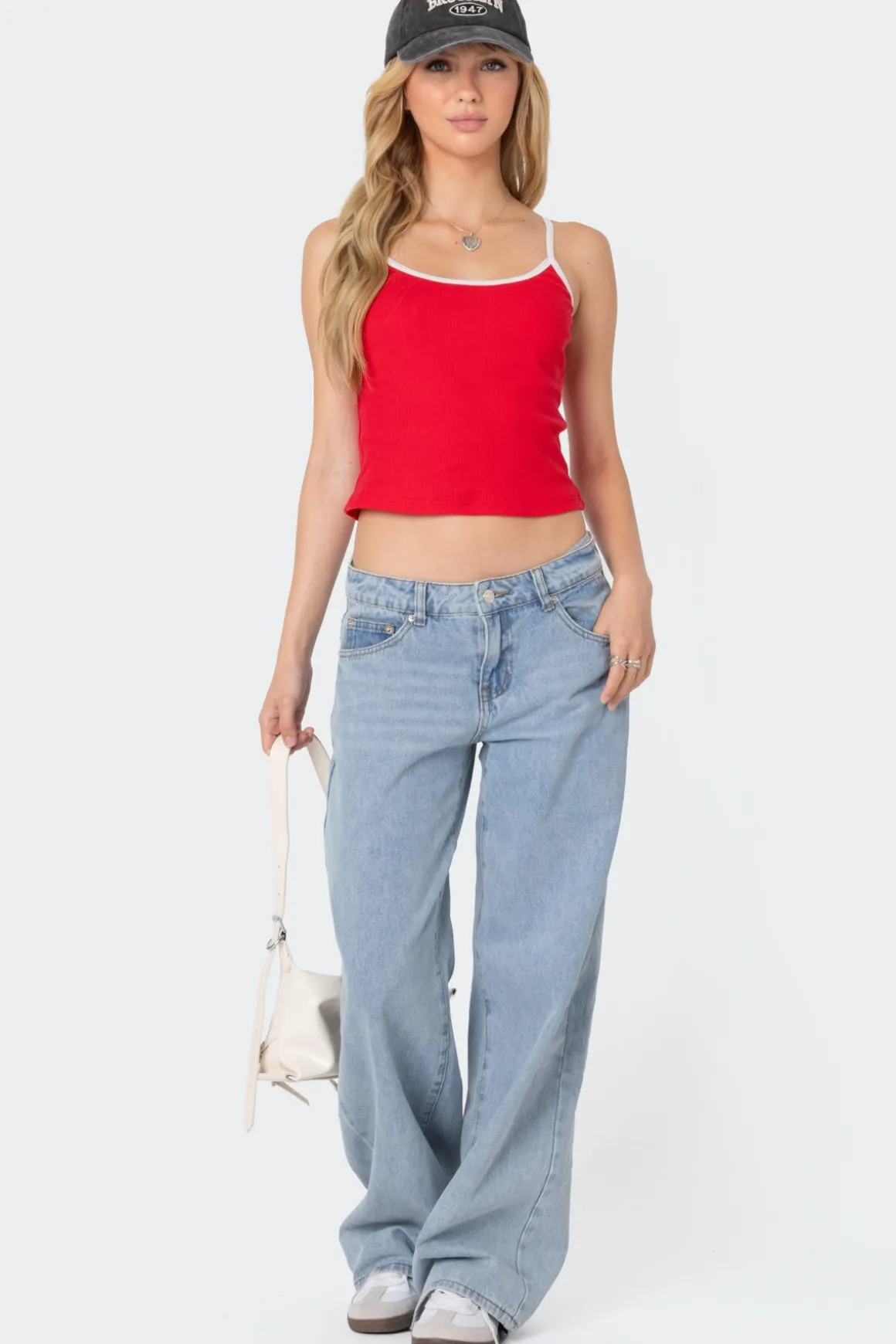Franky Ribbed Contrast Tank Top