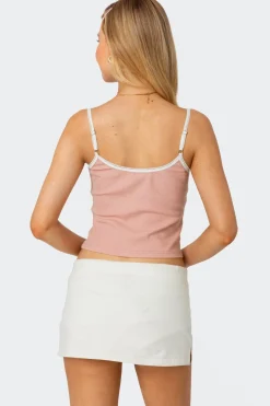 Franky Ribbed Contrast Tank Top