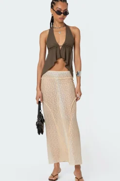 Freda Open Back Chiffon Top