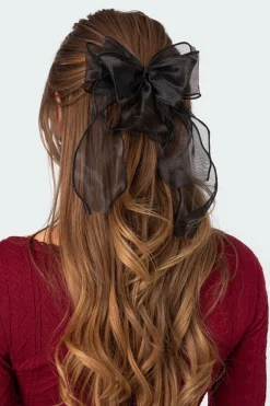 Frilled Bow Hair Clip