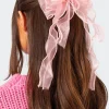 Frilled Bow Hair Clip